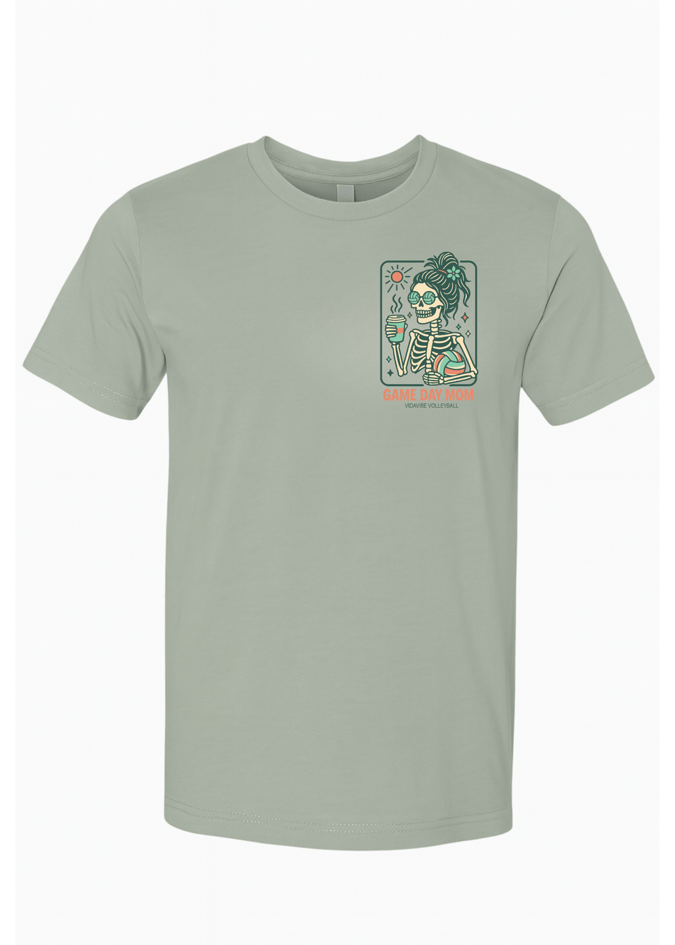 Game Day Skeleton Mom Tee